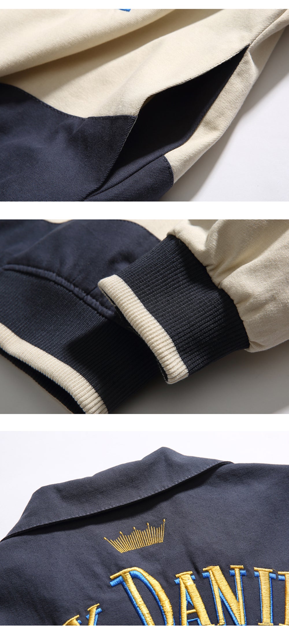 Haruja - Patchwork Stadium Motorcycle Jacket