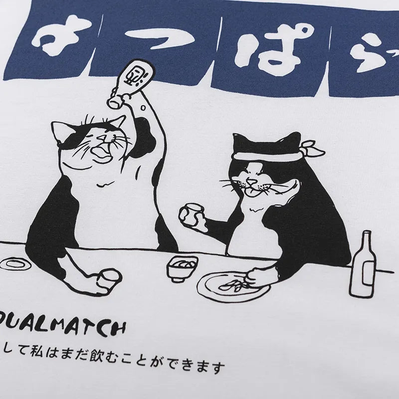 Haruja - Drinking Cat Tee