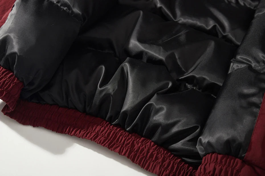 Haruja - Red Winter Patchwork Jacket