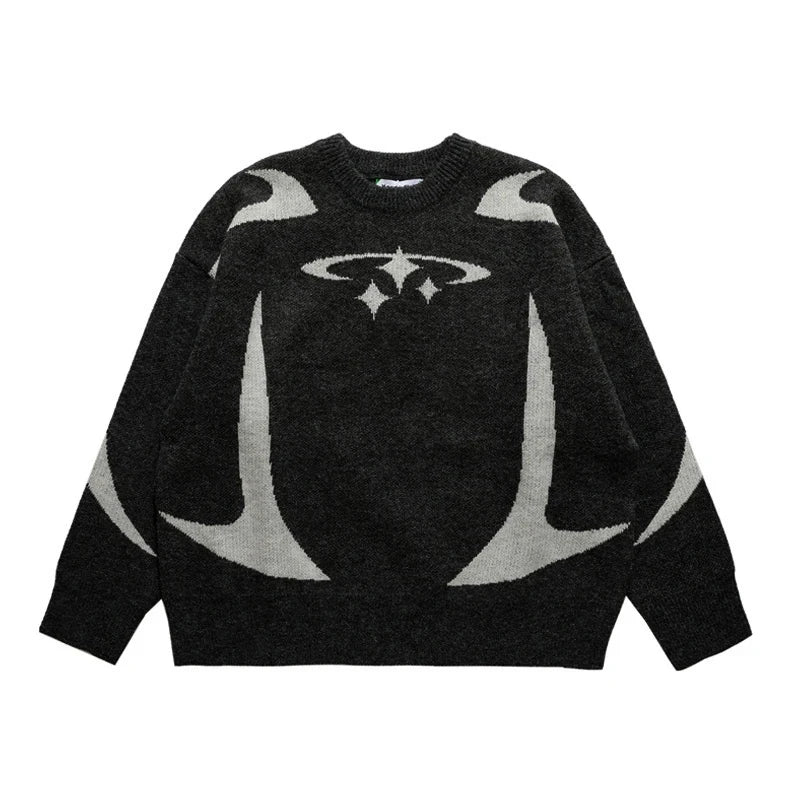 Y2K Stars Graphic Sweater detail view