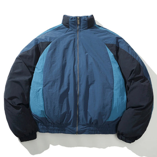 blue vintage winter jacket front