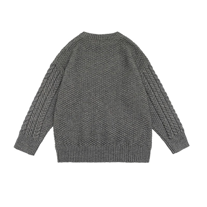 Haruja - Twist Stripe grey Sweater back
