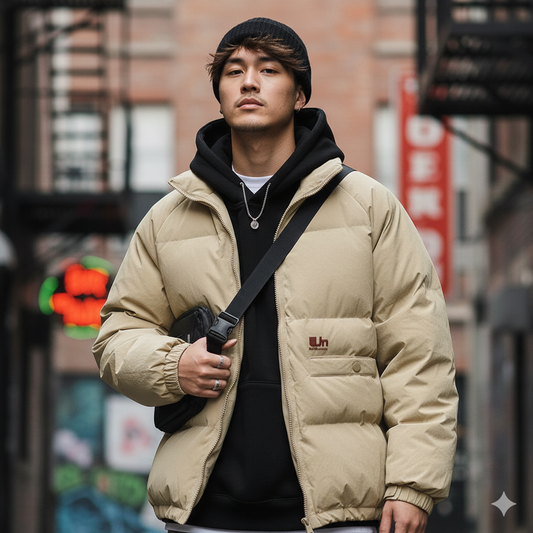 men wear Winter_Khaki_Coat_front