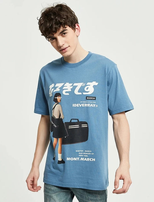 men wearing haruja japanese girl tee front