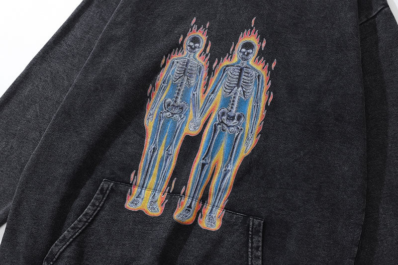 Haruja - Fire Couple Hoodie