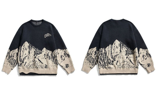 Haruja - Vintage Knitted Mountain Pullover Jumper