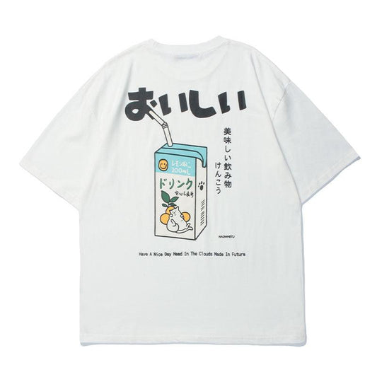 haruja japanese milk white tee back