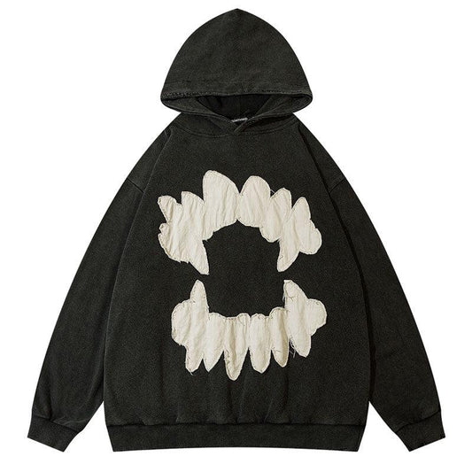 haruja_vampire_teeth_hoodie front