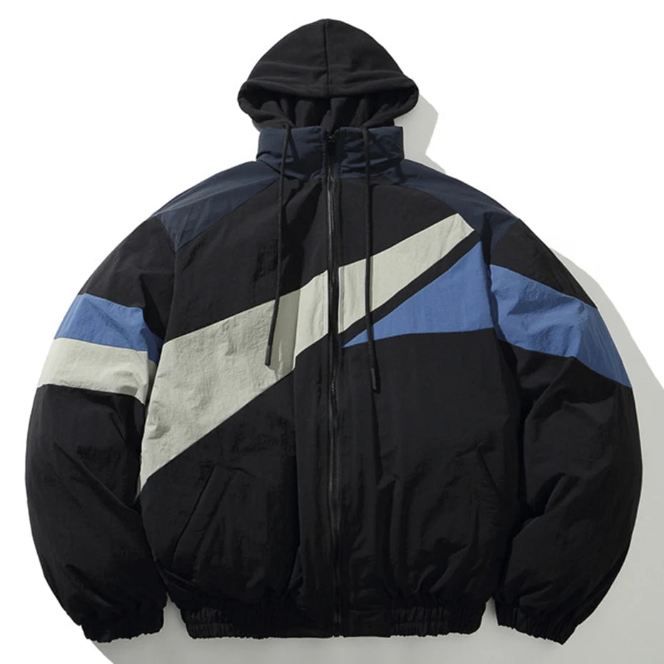 Haruja - Black Winter Patchwork Jacket