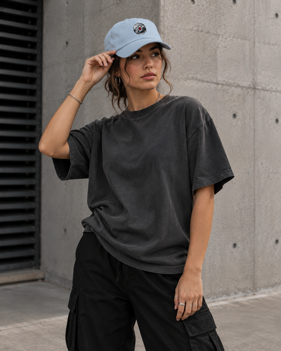 Haruja Koi Circle Light Blue Dad Hat