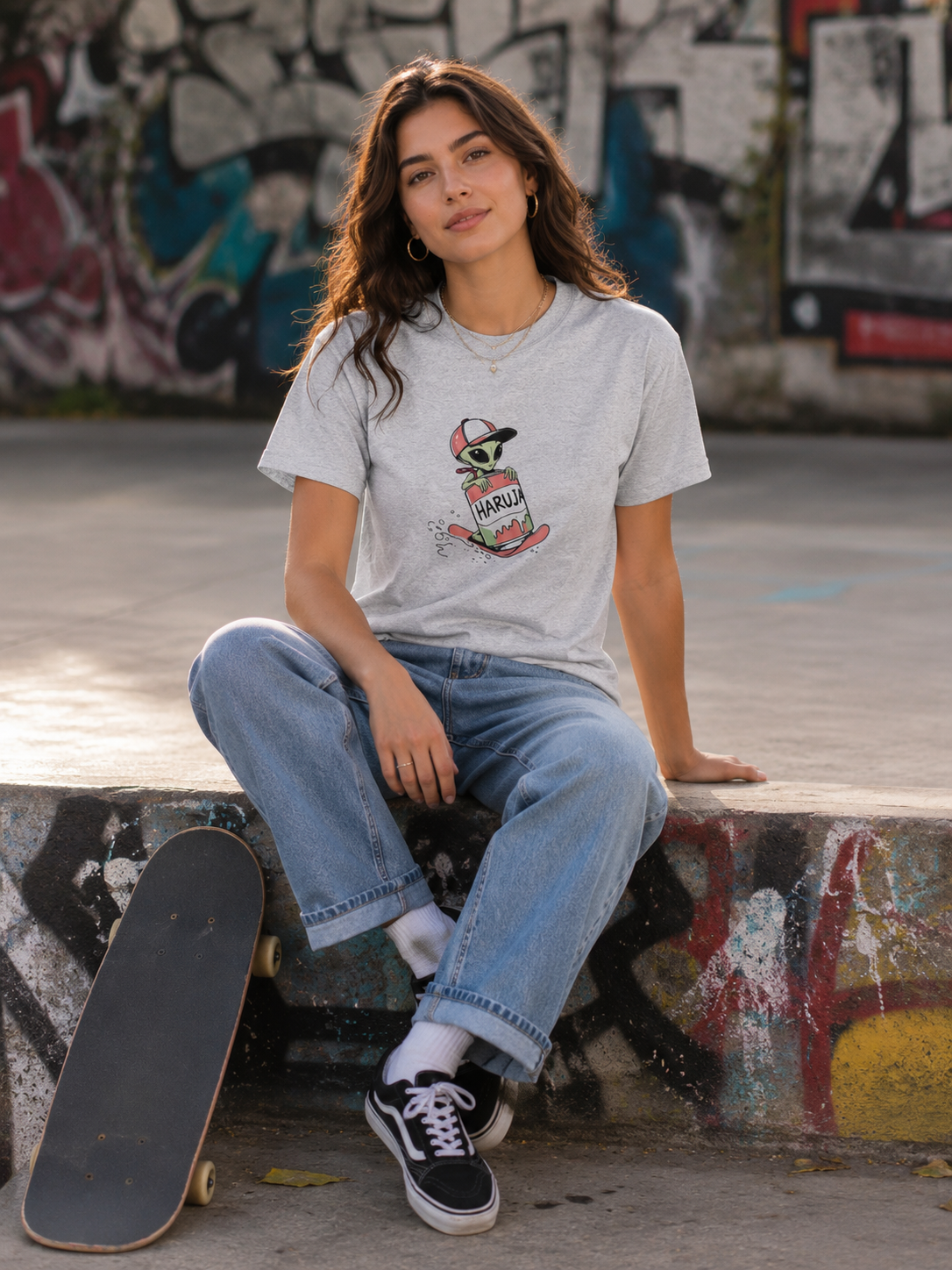 Alien Skate T-Shirt | Graphic Skate Streetwear Tee