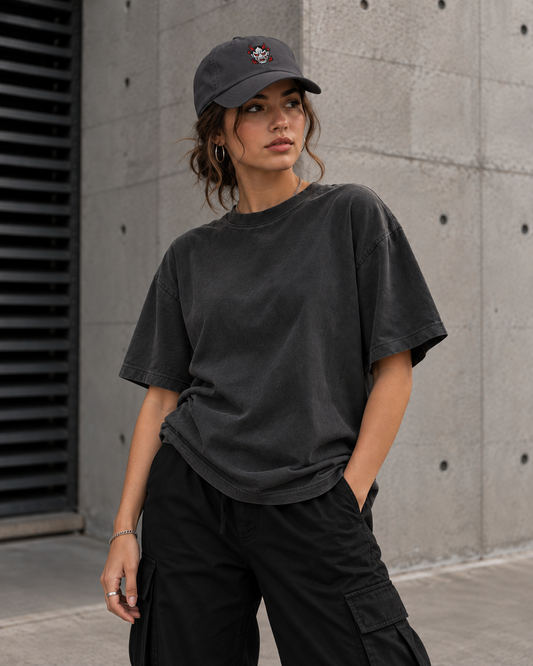 Haruja Oni Demon Dark Grey Dad Hat