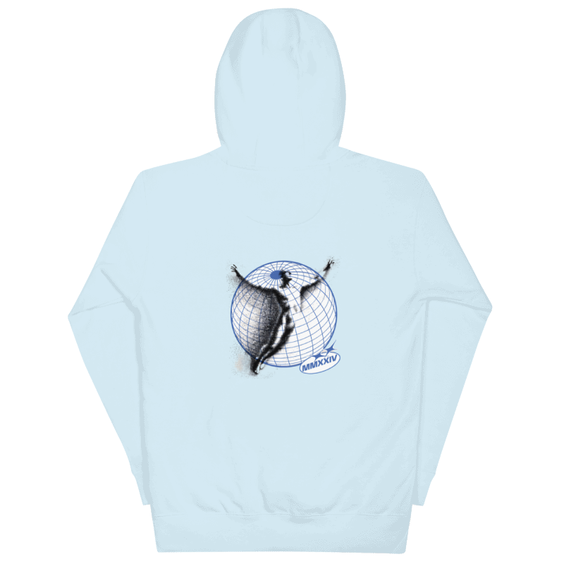 Haruja - Freedom-blue Hoodie-back