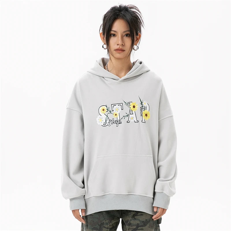 Haruja - Flowers Letter Hoodie