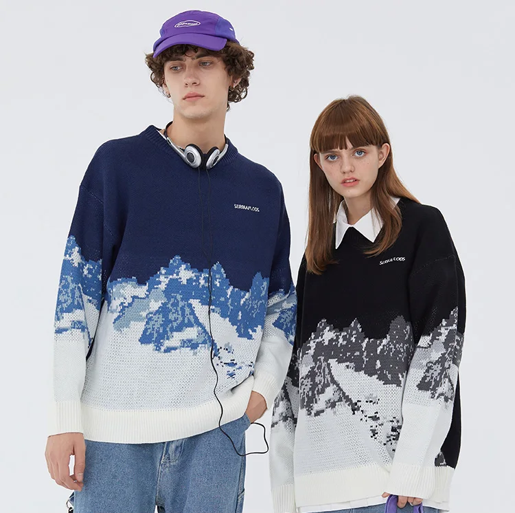 Haruja - Snow Mountain Knitted Sweater