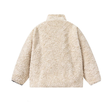 Khaki Lambswool Coat back