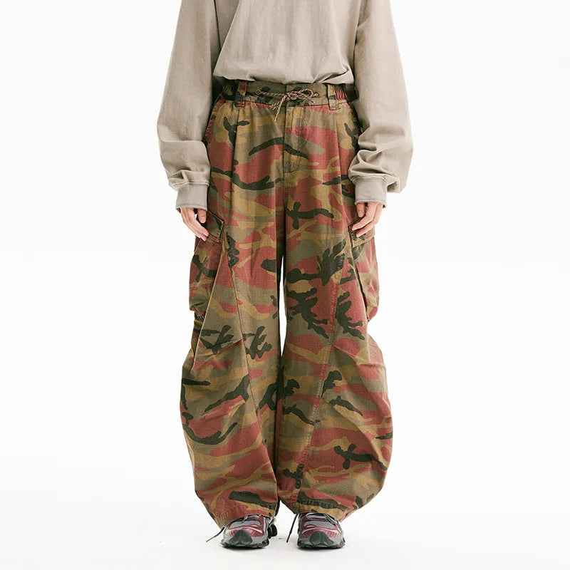 Red Camouflage Cargo Pant front