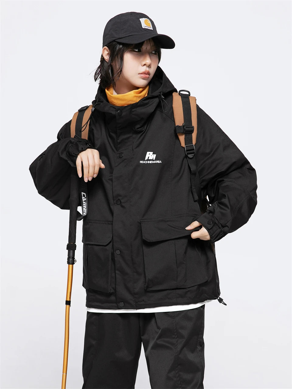 Haruja - Windbreaker Hooded Jacket