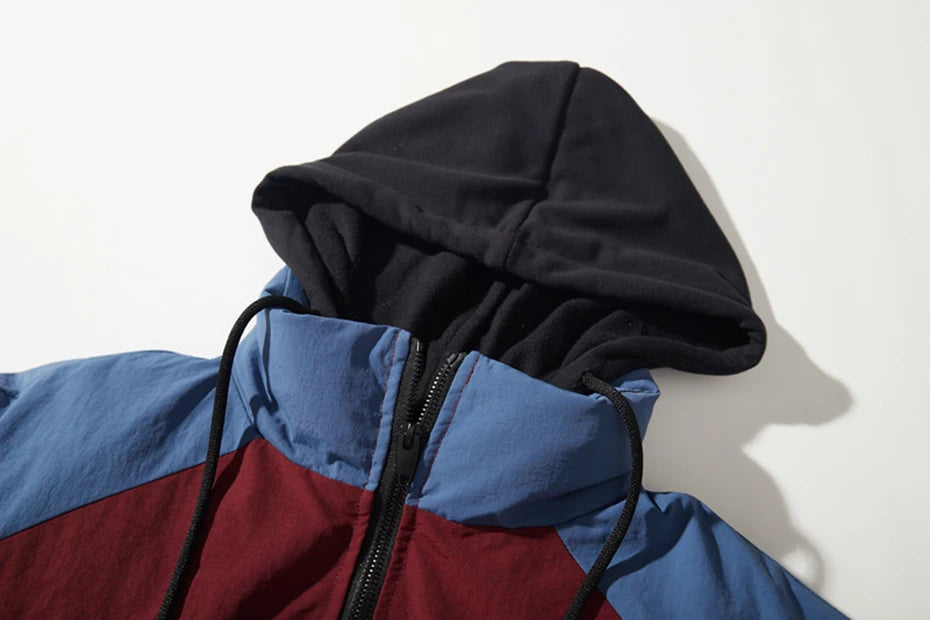 Haruja - Red Winter Patchwork Jacket