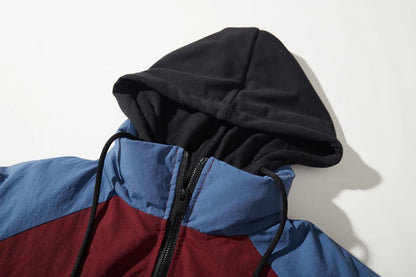 Haruja - Red Winter Patchwork Jacket