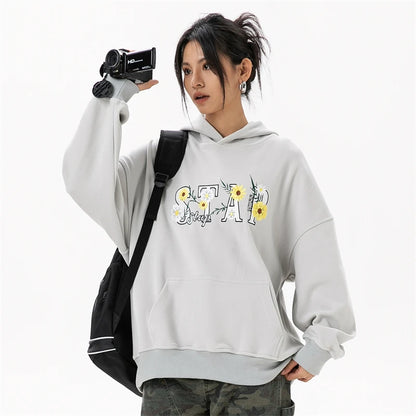 Haruja - Flowers Letter Hoodie