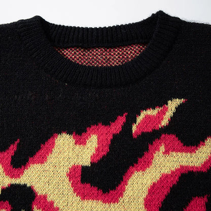 Haruja - Skulls Fire Sweater