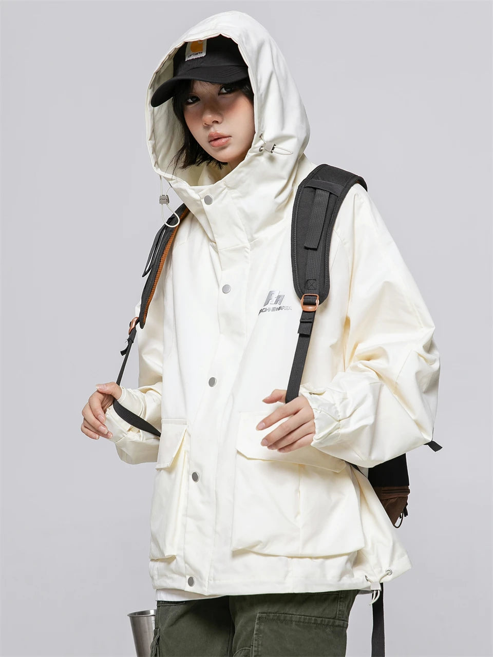 Haruja - Windbreaker Hooded Jacket