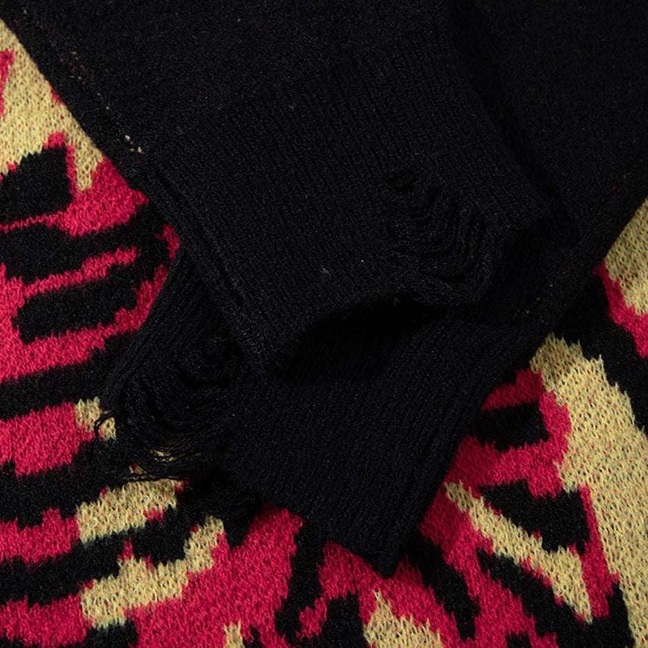 Haruja - Skulls Fire Sweater