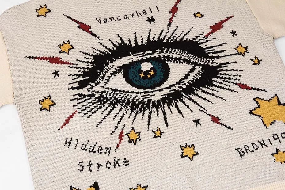 Haruja - Eyes Graphic Sweater