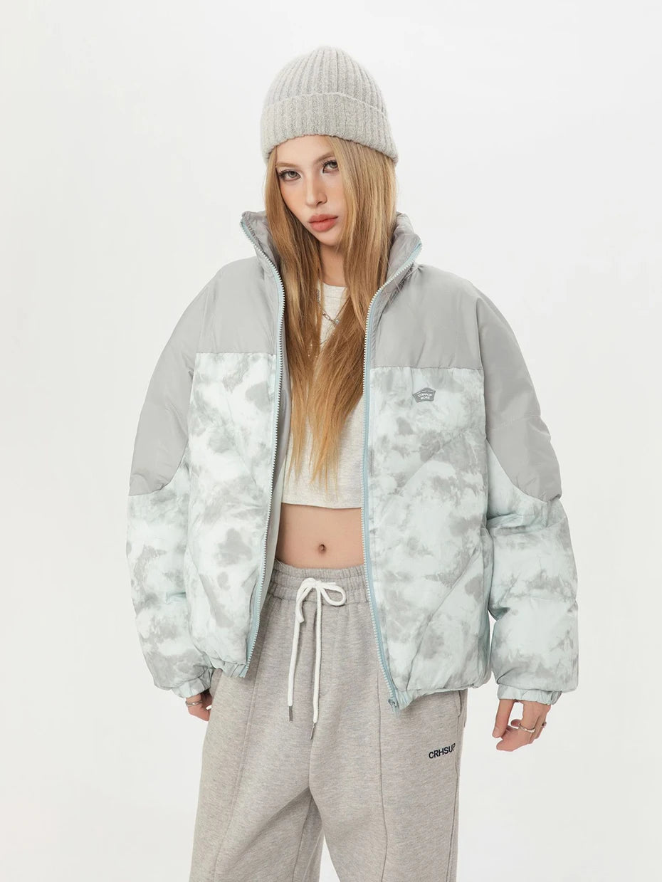 Haruja - Patchwork Oversized Puffer Coat