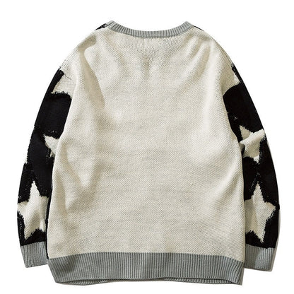 Harajuku Vintage Stars Knit Sweater