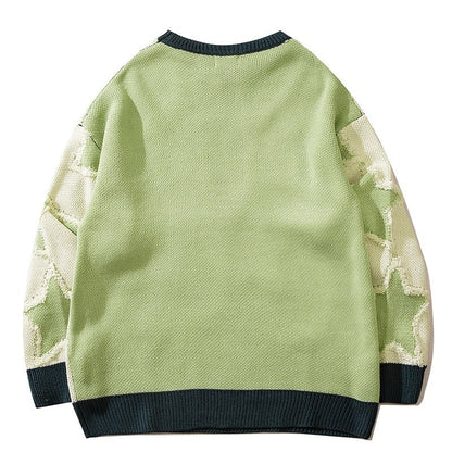 Harajuku Vintage Stars Knit Sweater