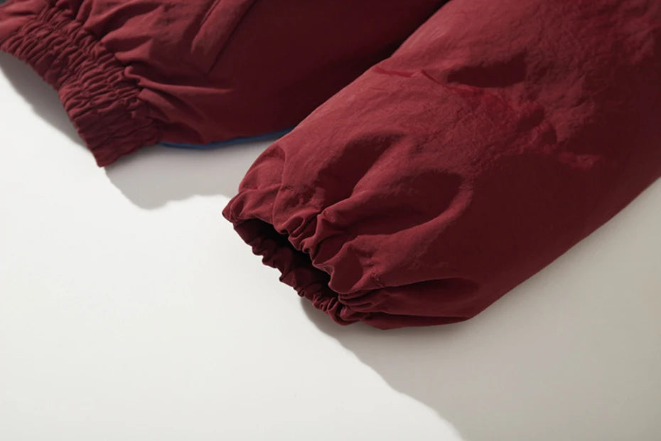 Haruja - Red Winter Patchwork Jacket