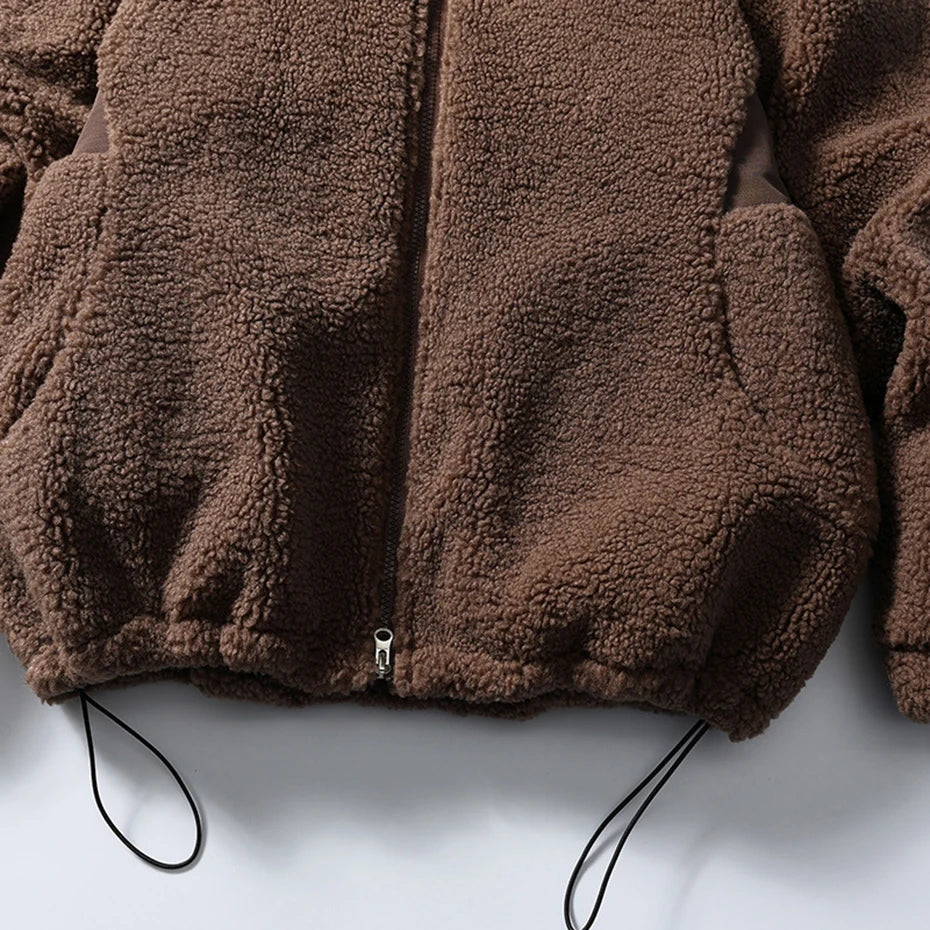 Haruja - Winter Brown Lambswool Vintage Coat