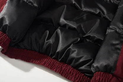 Haruja - Red Winter Patchwork Jacket