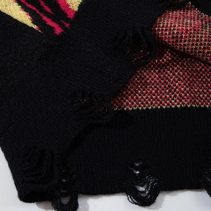 Haruja - Skulls Fire Sweater