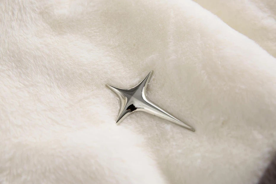 Haruja - Beige Winter Plush Coat