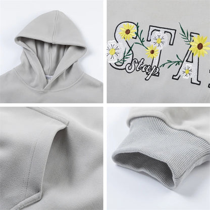 Haruja - Flowers Letter Hoodie