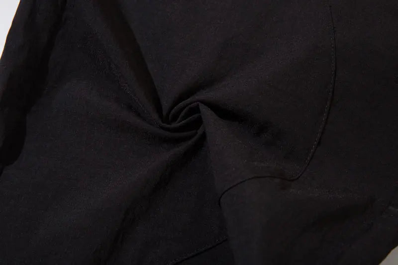 Haruja - Vintage Patchwork Black Sport Pant