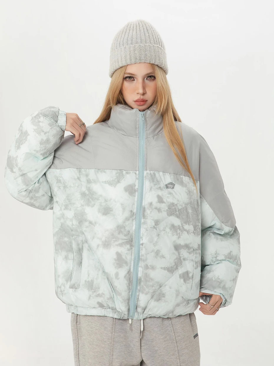 Haruja - Patchwork Oversized Puffer Coat