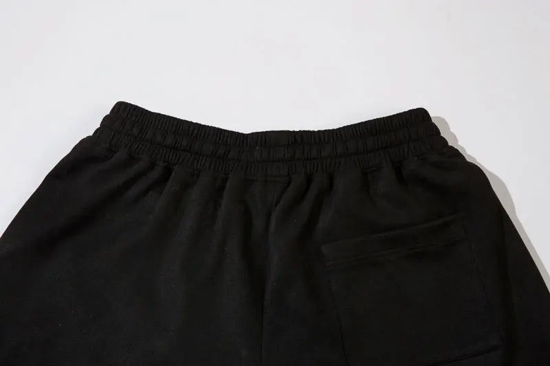 Haruja - Black Suede Embroidery Short