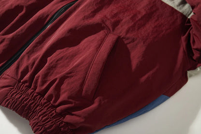 Haruja - Red Winter Patchwork Jacket