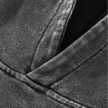 Washed Black CD Player Oversized Hoodie