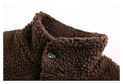 Winter Brown Lambswool Coat