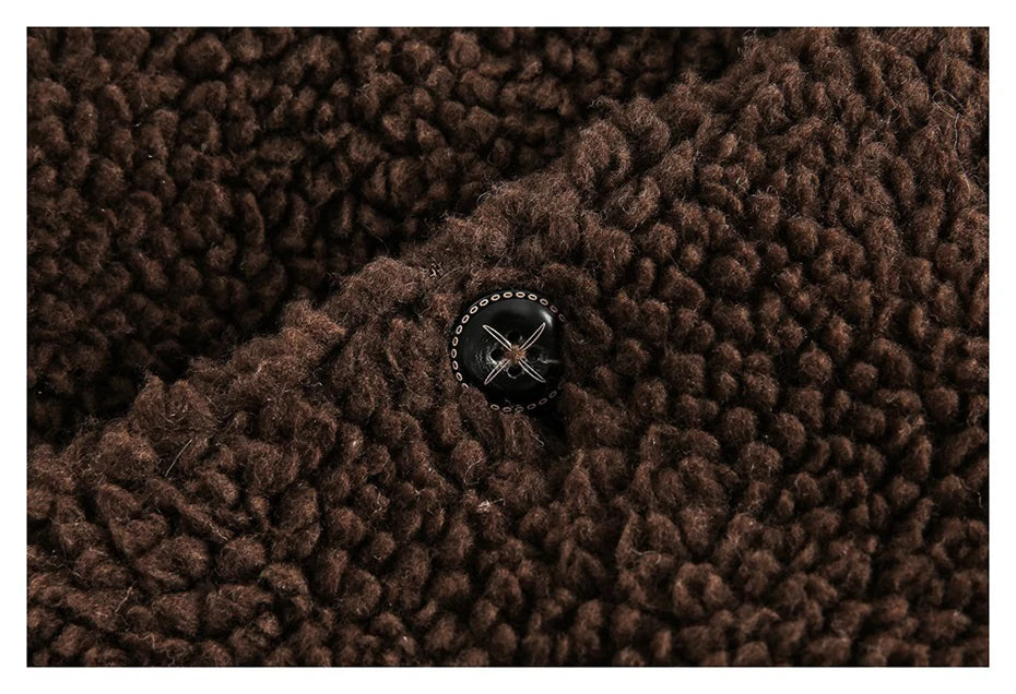 Winter Brown Lambswool Coat