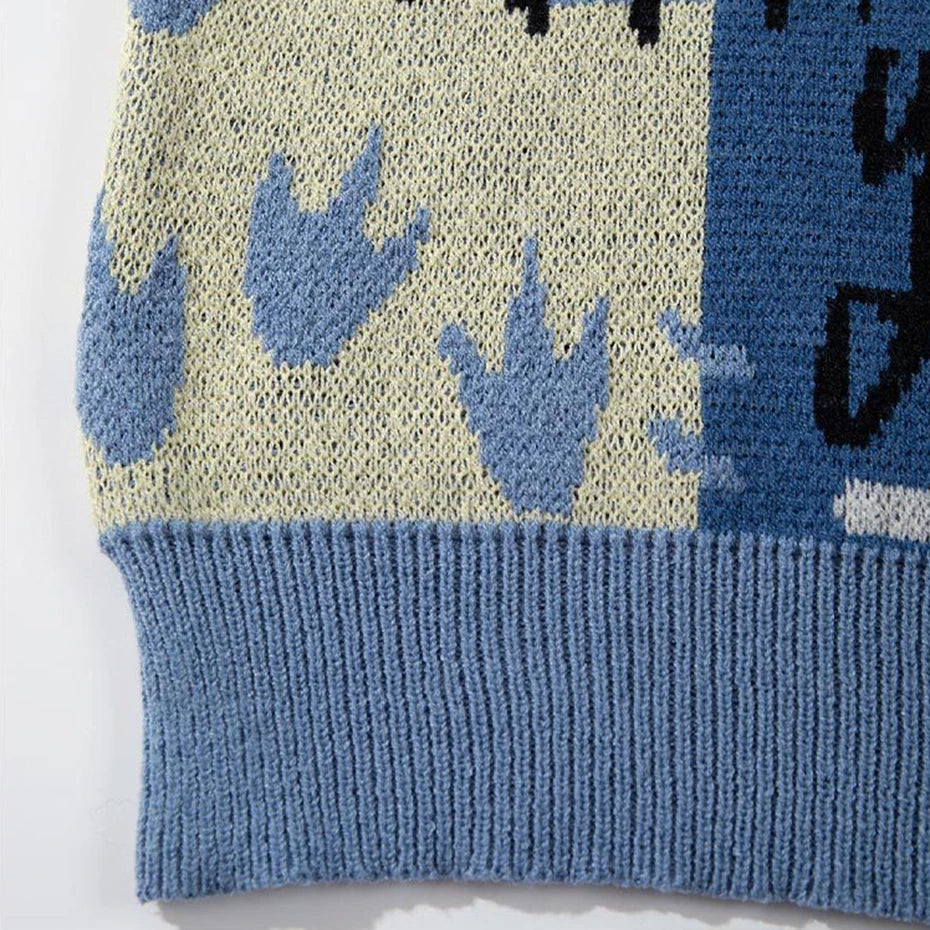 Haruja - Y2K Dinosaur Sweaters