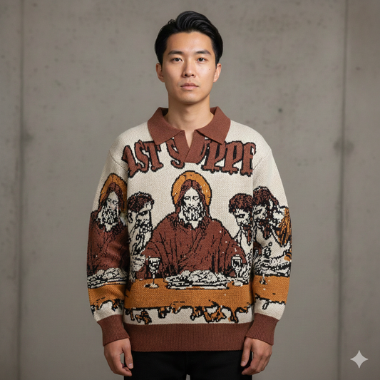 The Last Supper Vintage Sweater