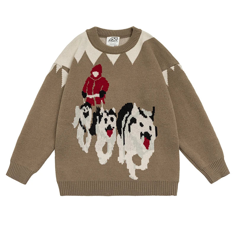Winter Dog Sweater front