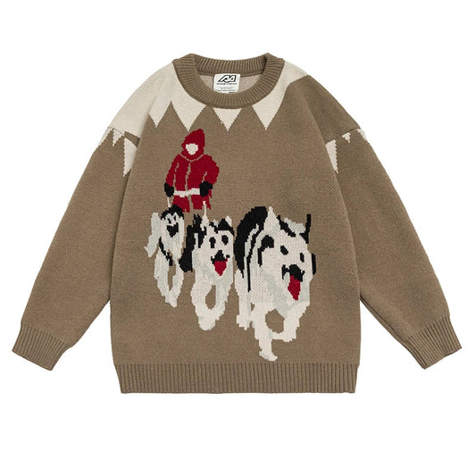 Winter Dog Sweater front