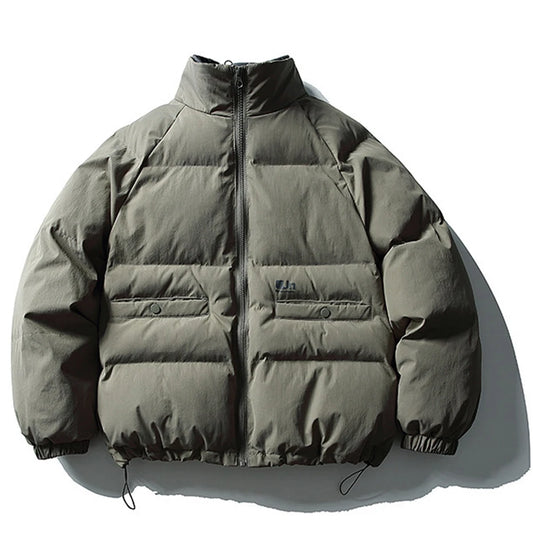 Winter Gray Green Coat front